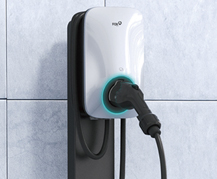 white ev charger