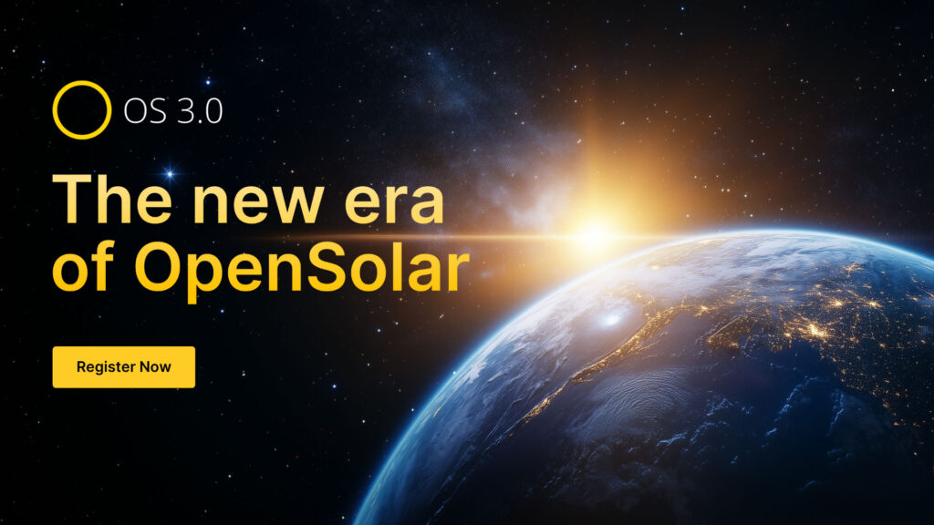 Alt text: OpenSolar 3.0 launch event for solar workflow technology